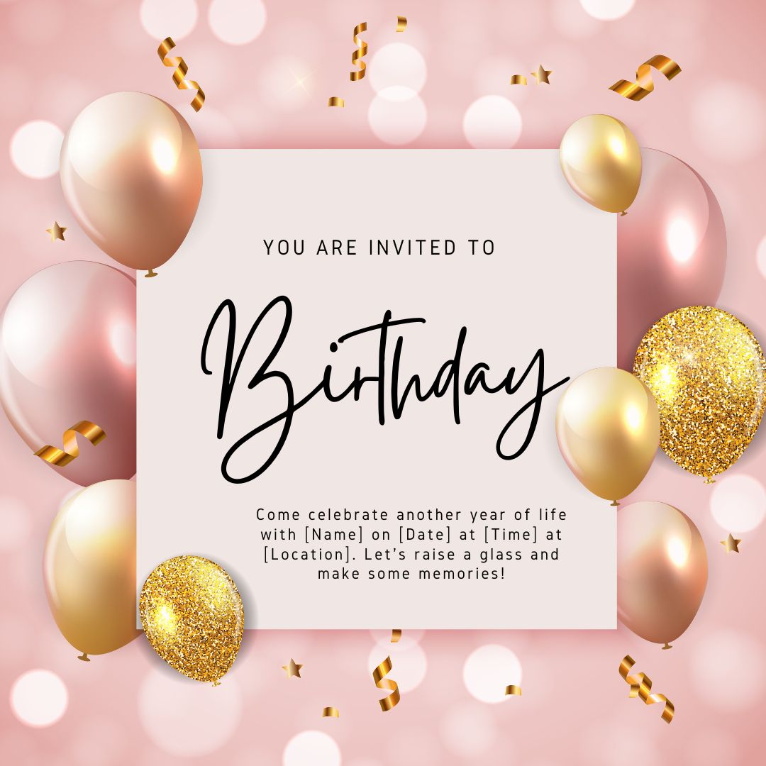 150+ Birthday Invitation Message: Best Ultimate Birthday Invitation