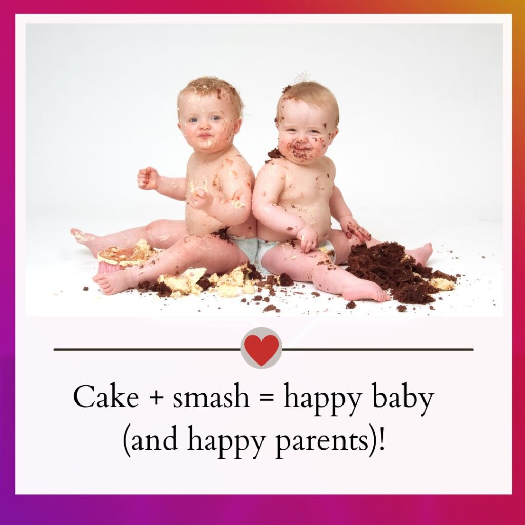 Smash Cake Captions